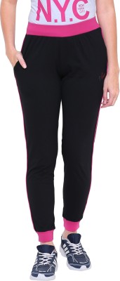 Dyca Solid Women Black Track Pants