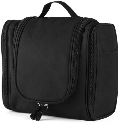 

House of Quirk Black Travel Toiletry Bag Dundes Travel Toiletry Kit(Black)