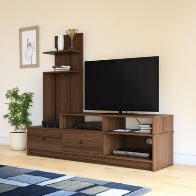 Flipkart Perfect Homes Sirena Engineered Wood TV Entertainment Unit(Finish Color - Espresso)