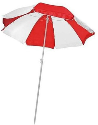 

P.P.INDIA OUTDOOR UMBRELLA RED WHITE Umbrella(Red)