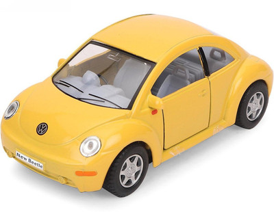 

Jack Royal KiNSMART 1:32 Scale Yellow Volkswagen New Beetle Model Car(Yellow)