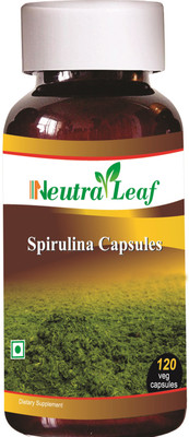 Neutraleaf Spirulina Capsules 500mg (120 veg capsule)(120 No) Neutraleaf Spirulina Capsules 500mg (120 veg capsule)(120 No)