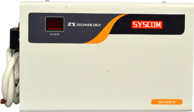 

Syscom 4KVA Double Booster Stabilizer for AC (Pick up Voltage from 160v)(white)