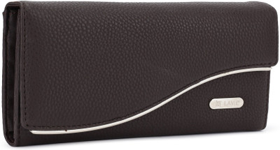 

Lavie Women Casual Brown Artificial Leather Wallet(11 Card Slots), Black