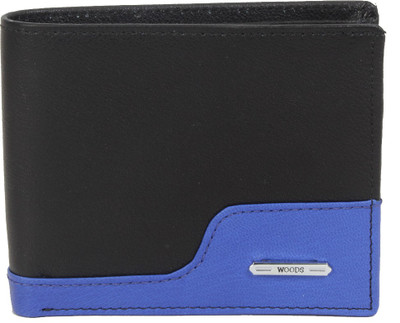 

REBEL COLOR Men Multicolor Genuine Leather Wallet(4 Card Slots), Black;blue
