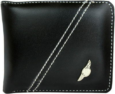 

Apki Needs Boys Black Artificial Leather Wallet(2 Card Slots)