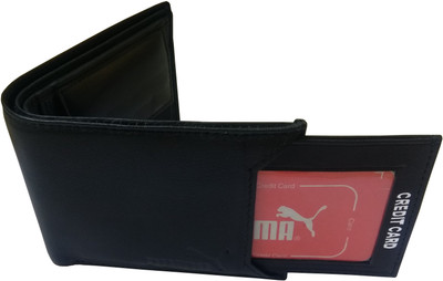 

Puma Men Casual Black Genuine Leather Wallet(8 Card Slots)