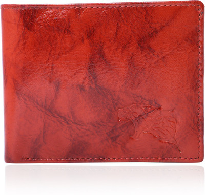 

wildcat Men Tan Genuine Leather Wallet(7 Card Slots), Black