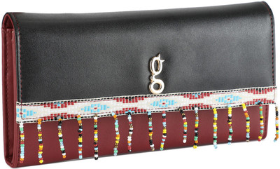 

Global Desi Women Casual Black, Brown Artificial Leather Wallet(12 Card Slots), Burgundy