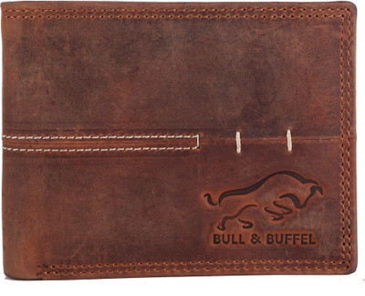 

BULL & BUFFEL Men Brown Genuine Leather Wallet(4 Card Slots), Brown-05