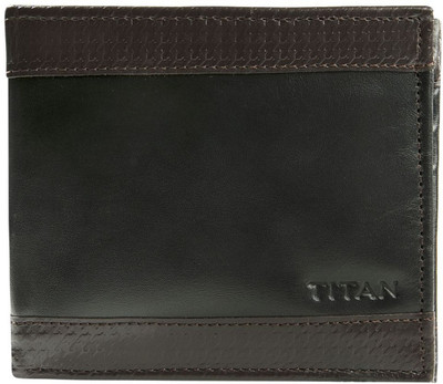 

Titan Men Brown Genuine Leather Wallet(9 Card Slots)