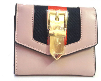 

CrazyHut Women Casual Pink Artificial Leather Wallet(5 Card Slots)