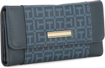 TOMMY SLG Women Casual, Evening/Party, Ethnic Blue Artificial Leather Wallet(9 Card Slots), Navy