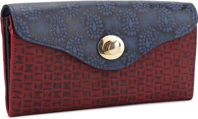 

Holii Women Casual Red, Blue Genuine Leather Wallet(9 Card Slots)