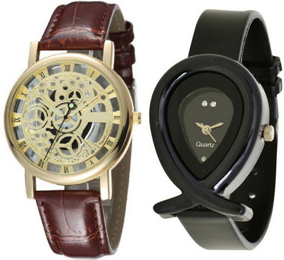 

Maxi Retail valentine combo of Open+G11 Watch - For Men & Women