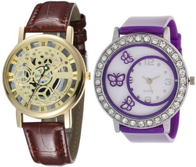 

Maxi Retail valentine combo of Open+G18 Watch - For Men & Women