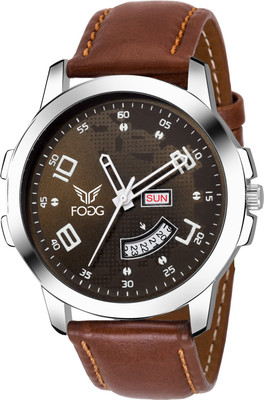 

Fogg 1144-BR Brown Day and Date Watch - For Men