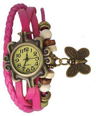 

Varni Retail Latest Pink Butterfly Dori Women Fashionable Wrist Watch For Girls Watch - For Girls