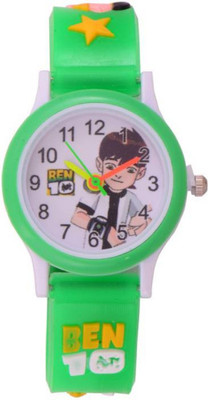 peter india ATTRACTIVE COLOR GREEN BEN 10 FOR ( KIDS ) Watch - For Boys