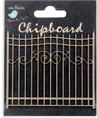 

LITTLE BIRDIE Chipboard Shapes -Gate