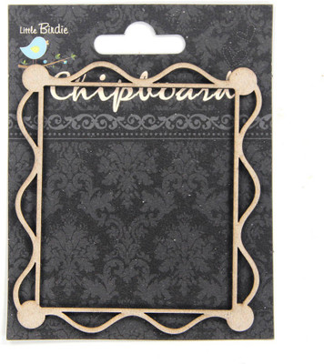 

LITTLE BIRDIE Chipboard Shapes -Deco Square Frame