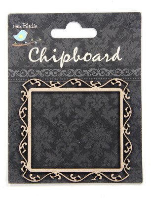 

LITTLE BIRDIE Chipboard Shapes -Waves Frame