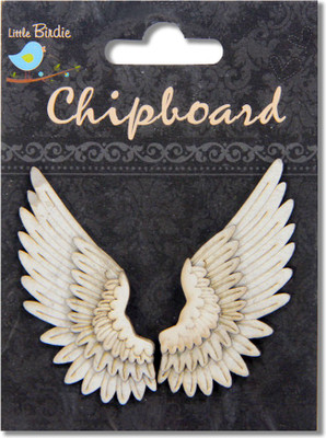 

LITTLE BIRDIE Chipboard - Angel Wings