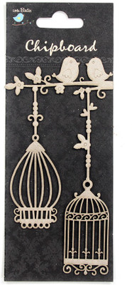 

LITTLE BIRDIE Chipboard Shapes -Birdcage