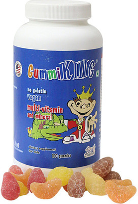 

Gummi King GK100 Strawberry, Peach, Lemon, Fruity Flavored Gummies(100 g)