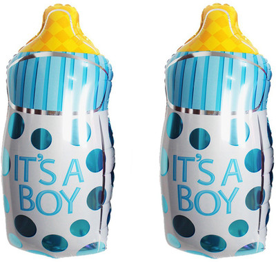 

AMFIN Printed (18 Inches) (Pack of 2) Its a Boy Bottle Foil Balloons For Birthday Party/Theme Party Foil Balloons/Baby shower decoration Balloon(Blue, Pack of 2)