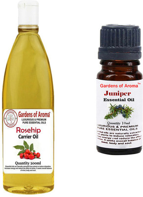 

Gardens Of Aroma Rosehip Carrier Oil And Juniper Essential Oil(210 ml)