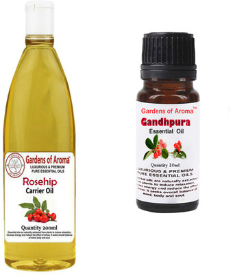 

Gardens Of Aroma Rosehip Carrier Oil And Gandhpura Essential Oil(210 ml)