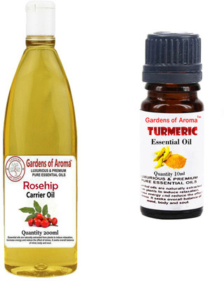 

Gardens Of Aroma Rosehip Carrier Oil And Tumeric Essential Oil(210 ml)