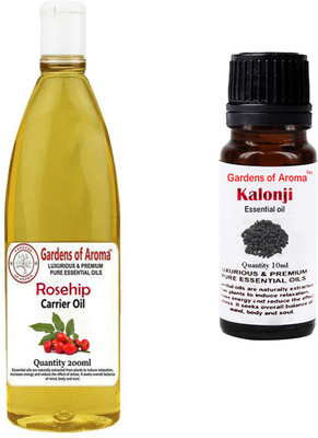 

Gardens Of Aroma Rosehip Carrier Oil And Kalonji Essential Oil(210 ml)