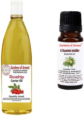 

Gardens Of Aroma Rosehip Carrier Oil And Chamomile Essential Oil(210 ml)