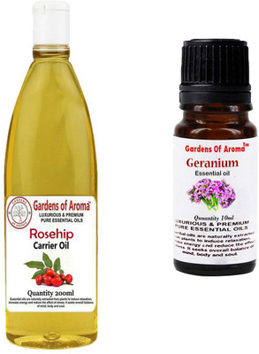 

Gardens Of Aroma Rosehip Carrier Oil And Geranium Essential Oil(210 ml)
