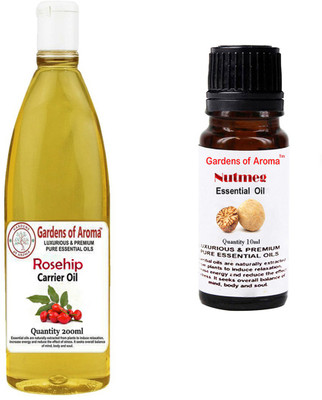 

Gardens Of Aroma Rosehip Carrier Oil And Nutmeg Essential Oil(210 ml)