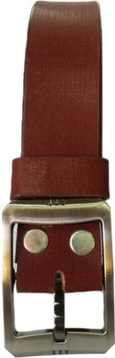 

REVO Men & Women Formal Brown Genuine Leather Belt