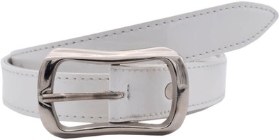 

Baluchi Women Casual Black Artificial Leather Belt, White