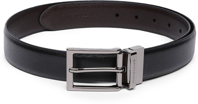 

Peter England Men Black Genuine Leather Belt