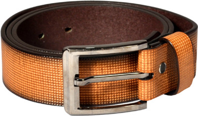 

rza Men Brown Synthetic Belt, Broen