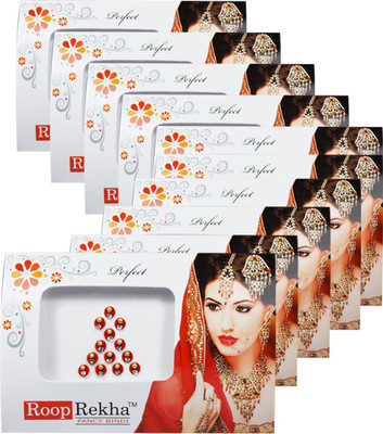 

Adbeni Roop Rekha Fancy Bindi 13 Sticks Forehead Multicolor Bindis(Desiger Bindi)