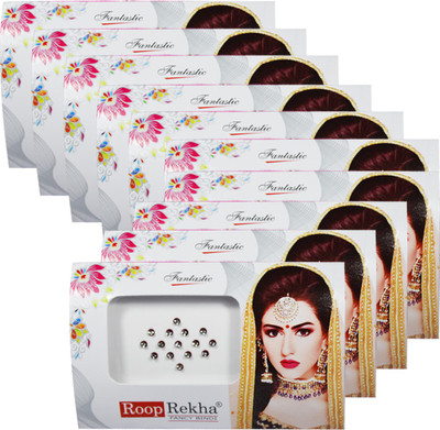 

Adbeni Roop Rekha Fancy Bindi 15 Sticks Forehead Multicolor Bindis(Bridal Bindi)
