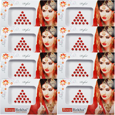 

Adbeni Roop Rekha Fancy Bindi 15 Sticks Forehead Multicolor Bindis(Stone Bindi)