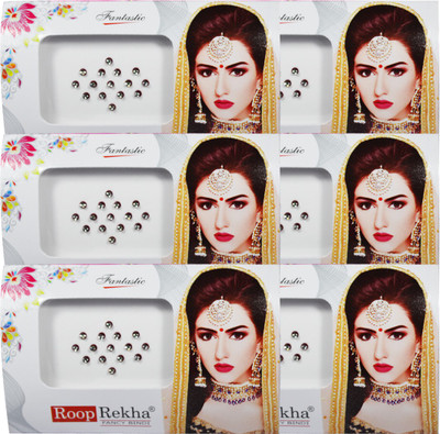 

Adbeni Roop Rekha Fancy Bindi 15 Sticks Forehead Multicolor Bindis(Bridal Bindi)