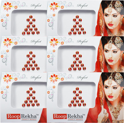 

Adbeni Roop Rekha Fancy Bindi 13 Sticks Forehead Multicolor Bindis(Desiger Bindi)