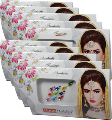 

Adbeni Roop Rekha Fancy Bindi 10 Sticks Forehead Multicolor Bindis(Desiger Bindi)