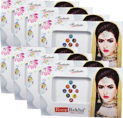 

Adbeni Roop Rekha Fancy Bindi 9 Sticks Forehead Multicolor Bindis(Desiger Bindi)