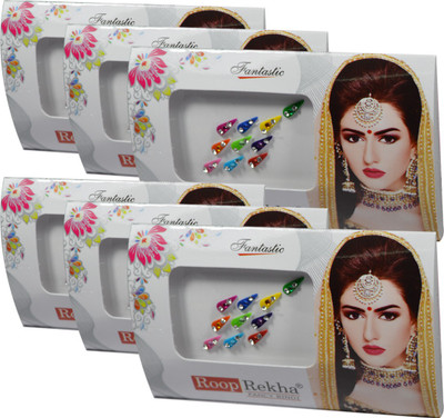 

Adbeni Roop Rekha Fancy Bindi 10 Sticks Forehead Multicolor Bindis(Desiger Bindi)