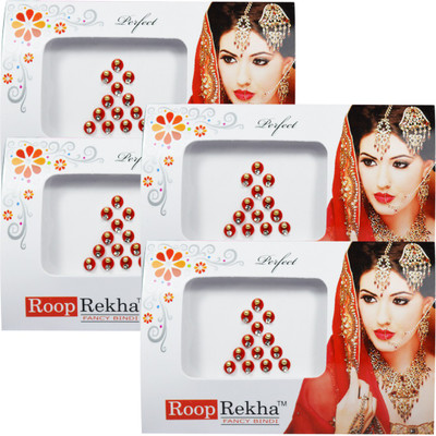 

Adbeni Roop Rekha Fancy Bindi 13 Sticks Forehead Multicolor Bindis(Desiger Bindi)